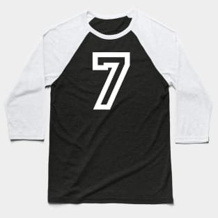 Sports Shirt #7 (white letter) Baseball T-Shirt